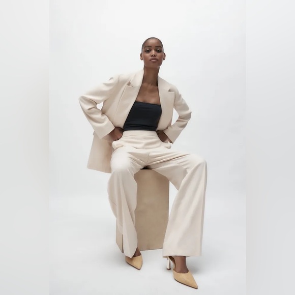 NWT. Zara Raffia High Heel Slingback Pumps. Size 6 - Picture 3 of 10